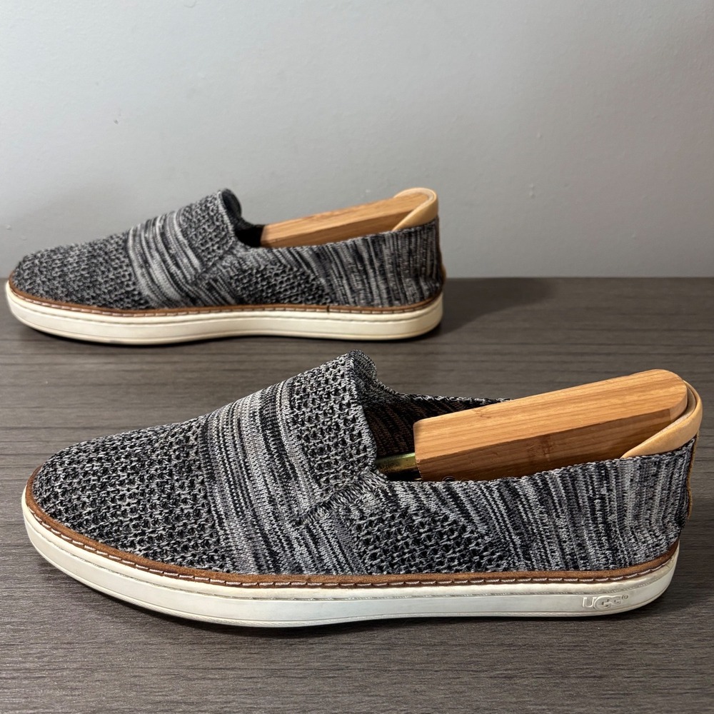 UGG Sammy Black Heather Knit Slip-On Sneakers Women's Size 9.5 - Picture 6 of 9